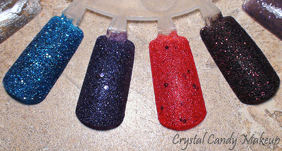 Collection Mariah Carey d'OPI - Liquid Sand Mini Nail Lacquers - Get Your Number, Can't Let Go, The Impossible, Stay The Night - Swatches