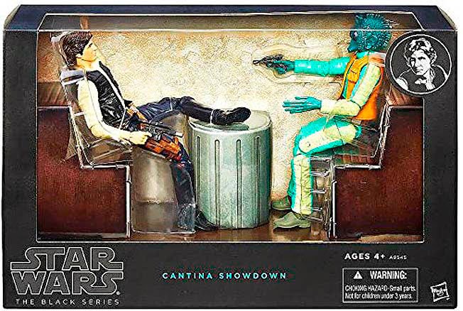 Figuras Han Solo y Greedo Star Wars Cantina