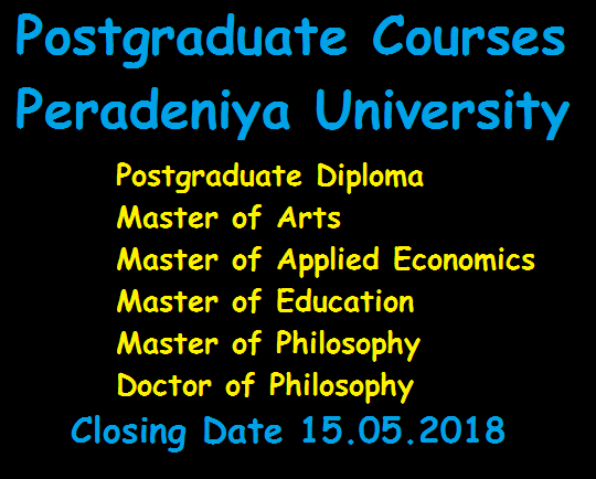 Postgraduates Courses in Peradeniya University