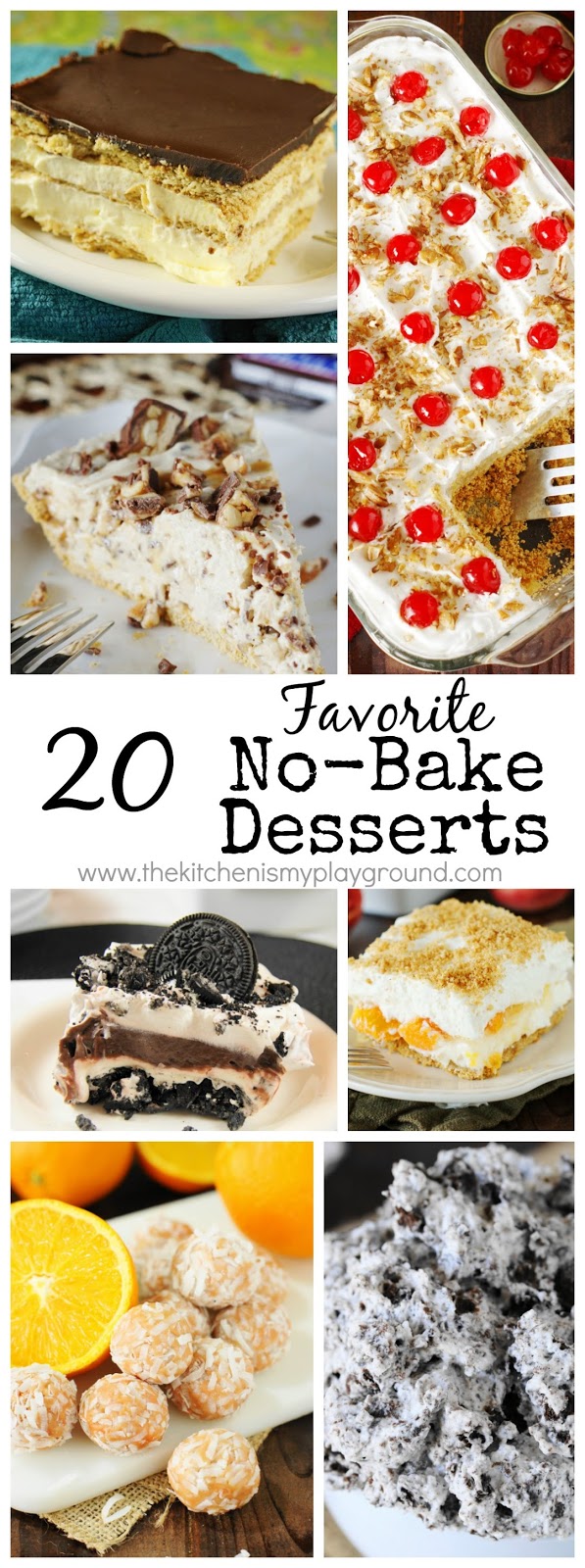 20 Favorite No-Bake Desserts - The Kitchen is My Playground