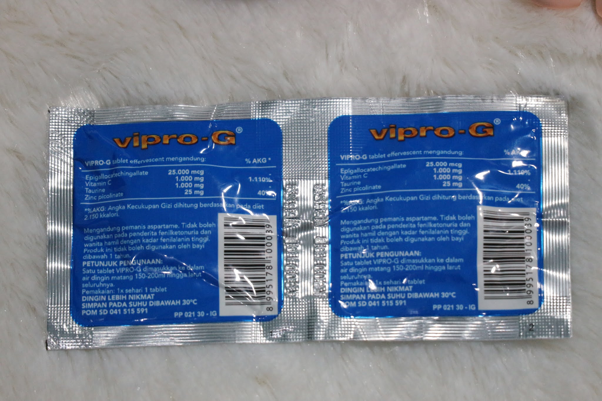 Khasiat Vipro-G dan Kegunaan Vipro-G untuk tubuh sangat baik karena mengandung 4 zat aktif