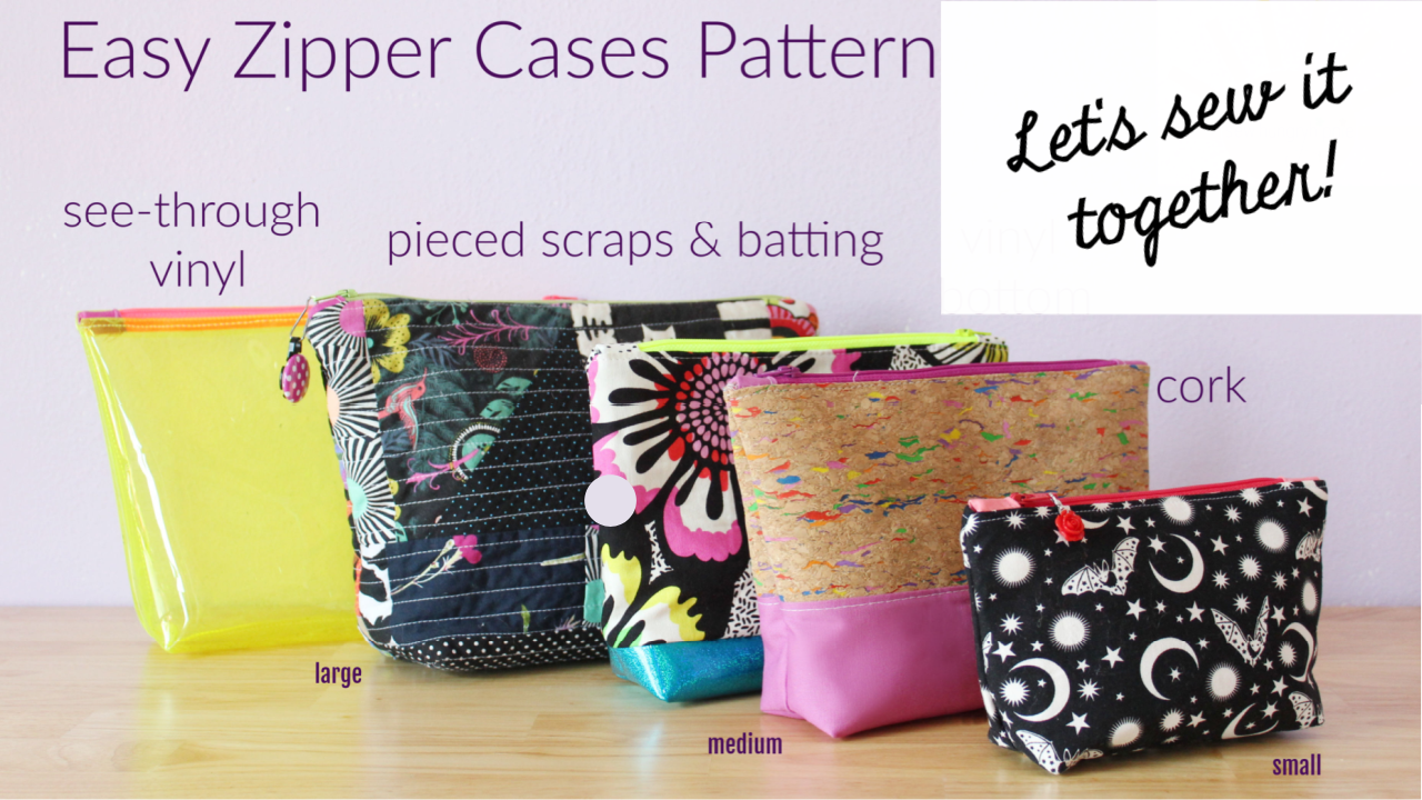 sewhungryhippie Easy Zipper Cases pattern