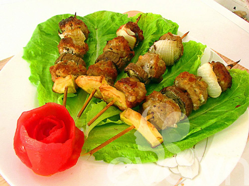Cách làm thịt xiên nướng rau củ thơm phức 1001 Món ngon mỗi ngày dễ làm