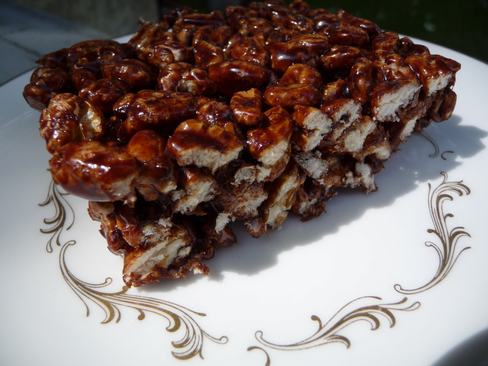 puffed wheat cake