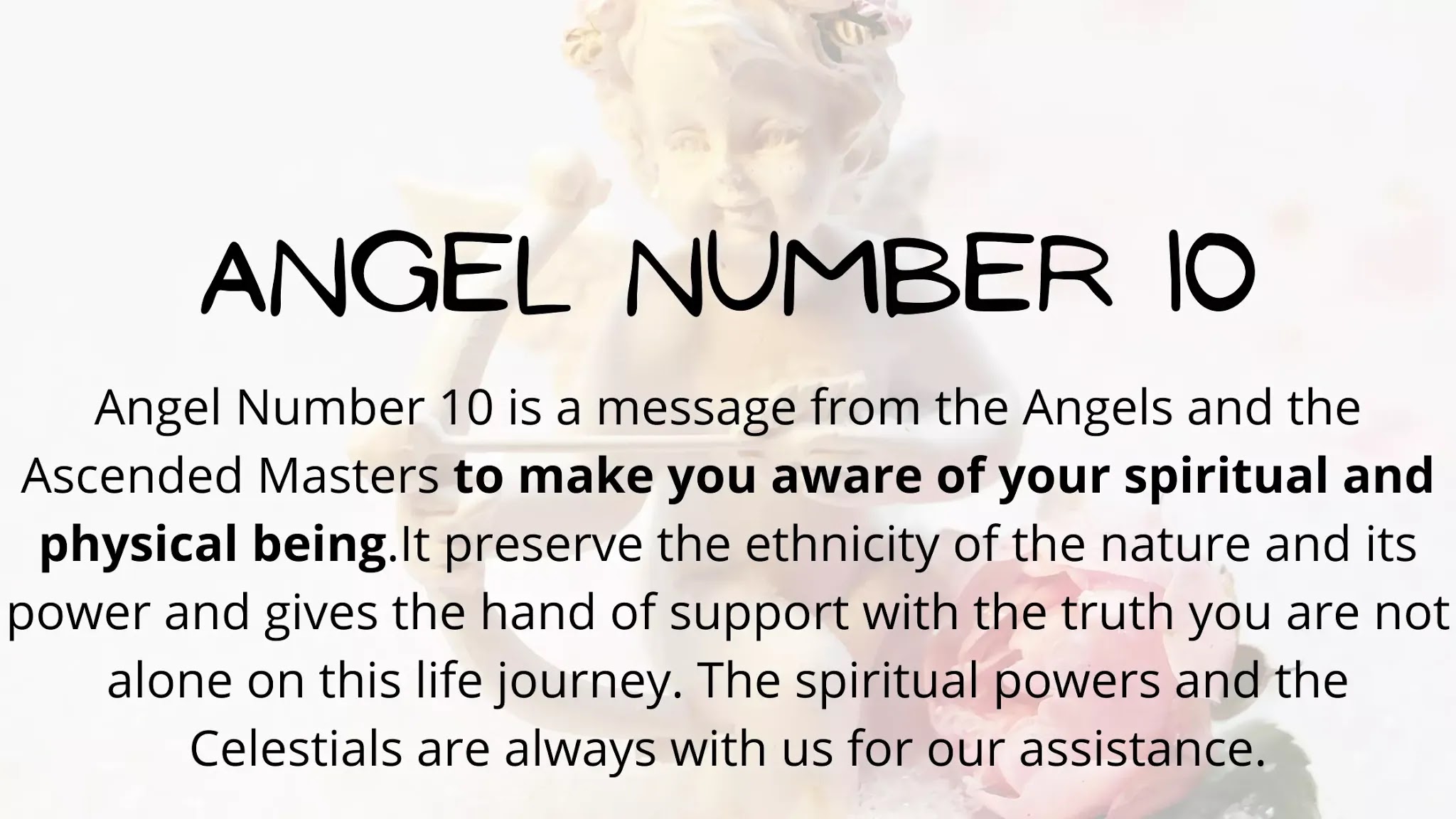 Angel Number 10 meaning