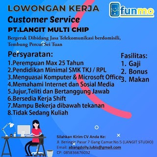 Lowongan Kerja Medan Desember 2020 Smk Tkj Rpl Pt Langit Multi Chip