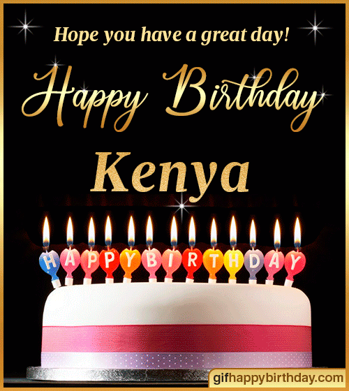 ▷ Wish Happy Birthday GIFs with Name Kenya