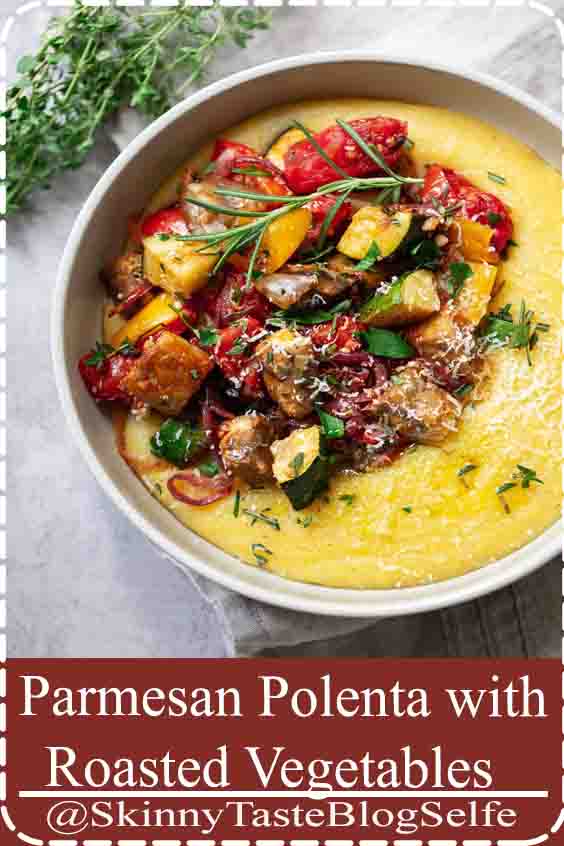 4.7 | ★★★★★ An easy mostly hands-off recipe for creamy comforting parmesan polenta. Serve with savory roasted Mediterranean vegetables for a nourishing one-bowl meal.#dinner #healthy #vegetarian #glutenfree 4.7 | ★★★★★ An easy mostly hands-off recipe for creamy comforting parmesan polenta. Serve with savory roasted Mediterranean vegetables for a nourishing one-bowl meal.#dinner #healthy #vegetarian #glutenfree