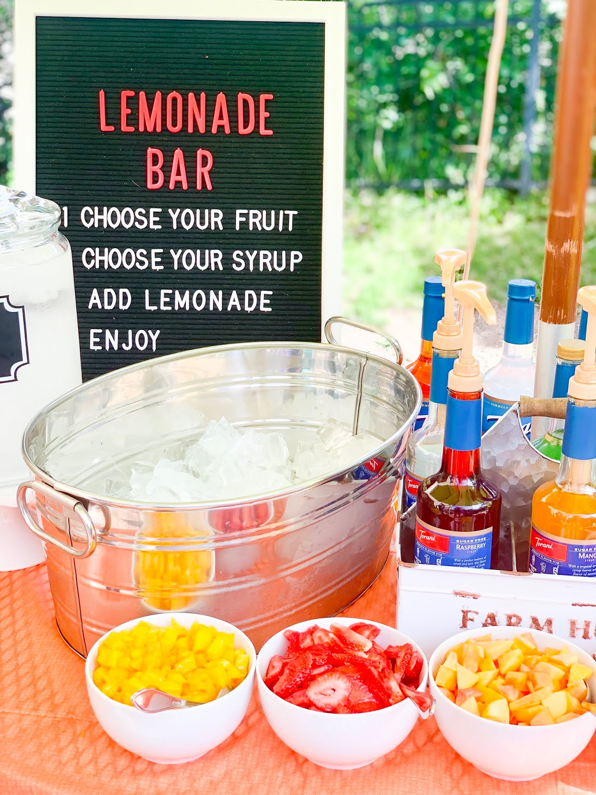 Self Serve Lemonade Bar