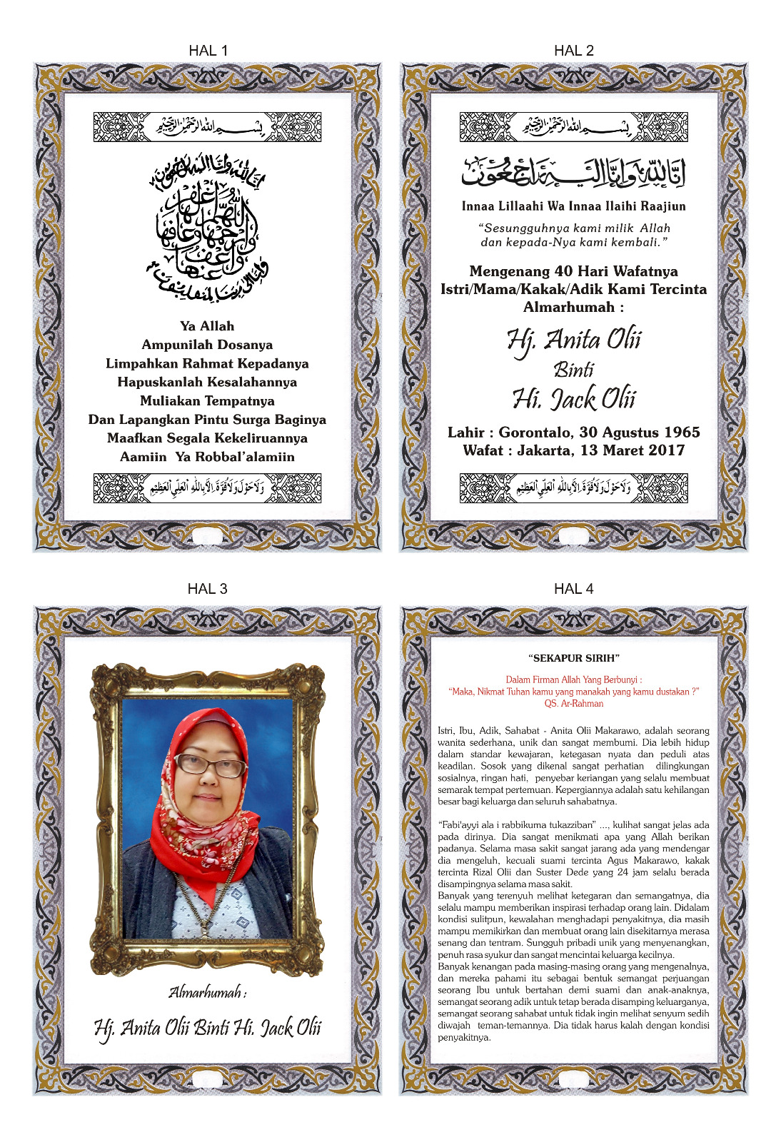 Contoh Cover Yasin 40 Hari Gambaran