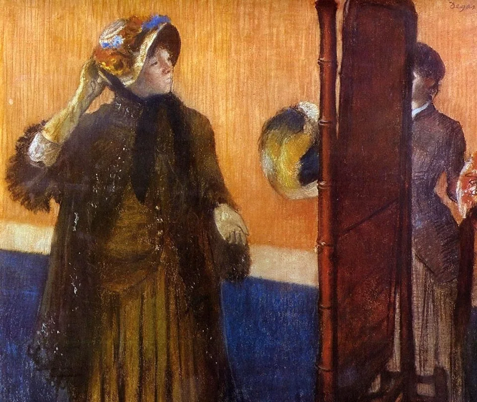 Edgar Degas - At the Milliners 1892