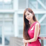 Lee Ji Min in Red Dress Foto 17
