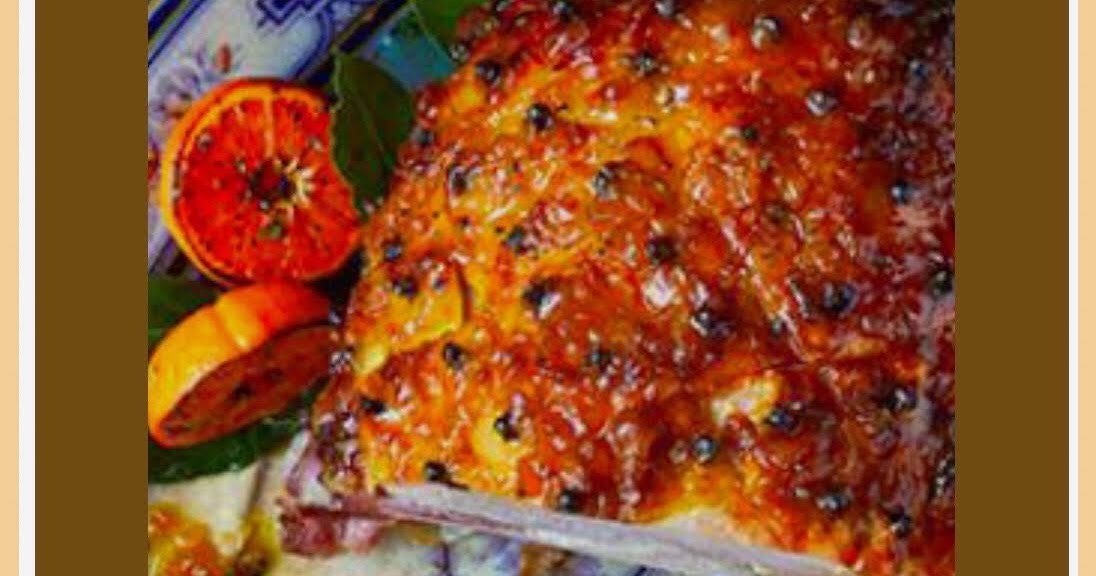 Yum Yum for Dum Dum Baked Ham with Tangerine Marmalade Glaze