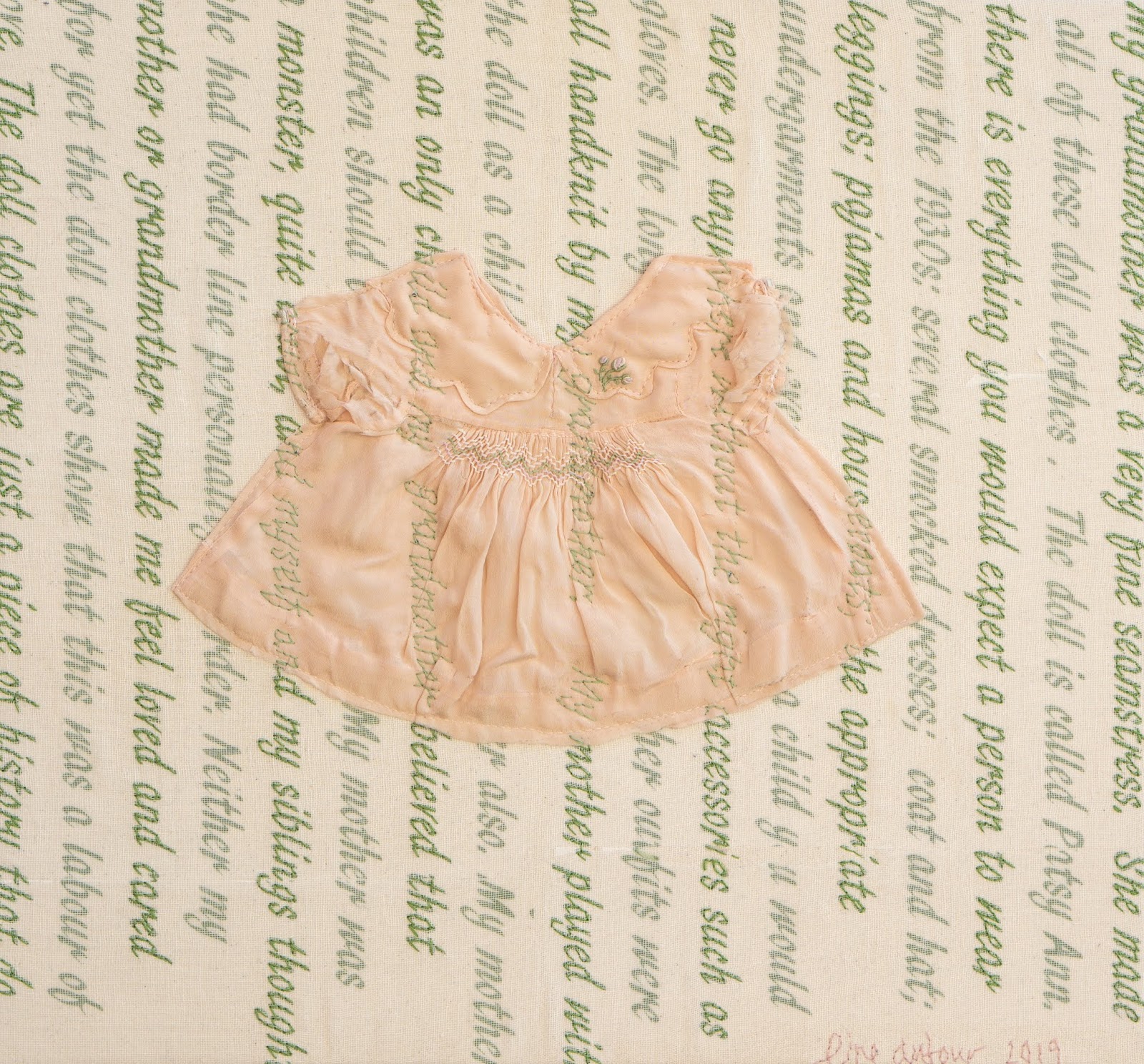 Line Dufour tapestry and textiles Threadbare