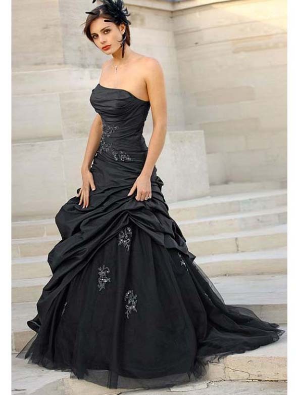 vestido de noiva preto tradição