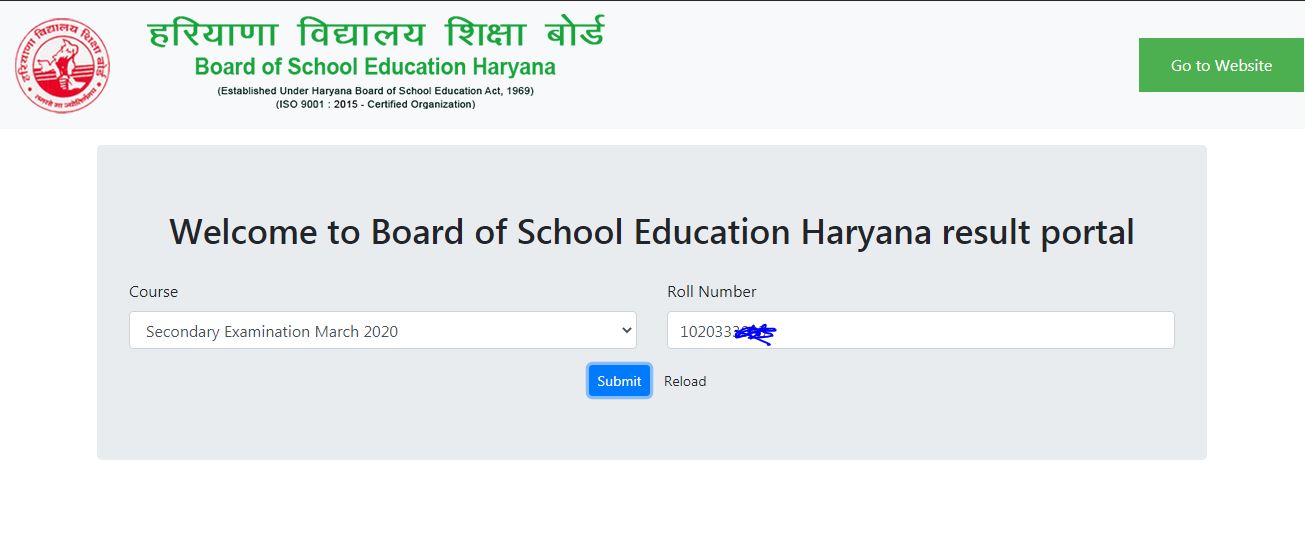 hbse 10th result 2020 kaise dekhe