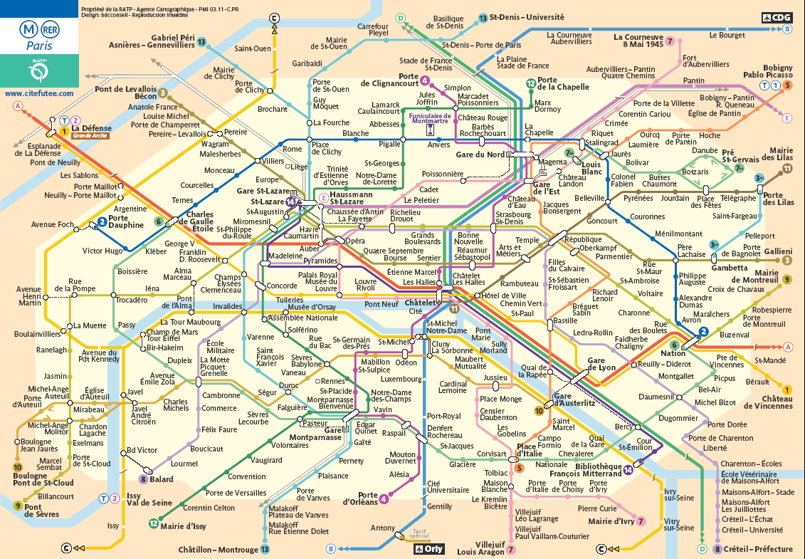 Metro em Paris