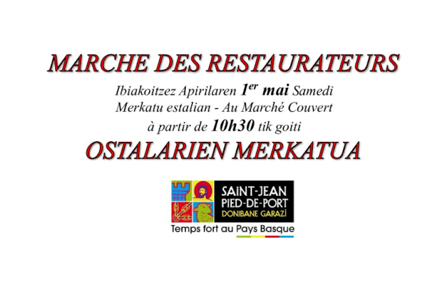 marché des restaurateurs Mai 2021 St Jean Pied de Port