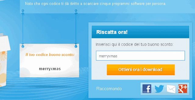 Riscatta ora pulsanti download programmi Ashampoo Natale 2015