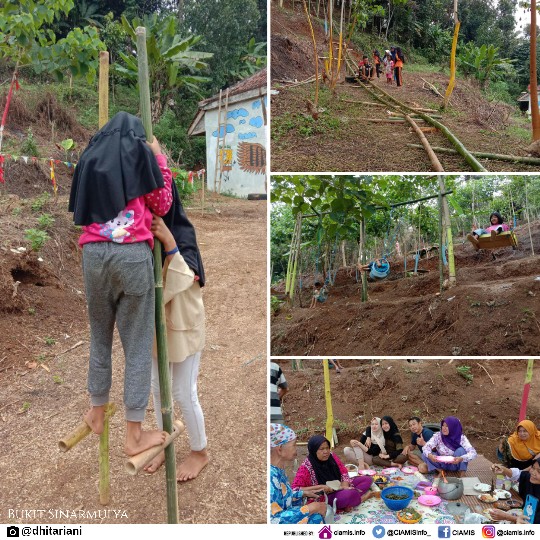 Berwisata di Bukit Sinarmulya, Anak-anak Jaman Now Nikmati Lagi