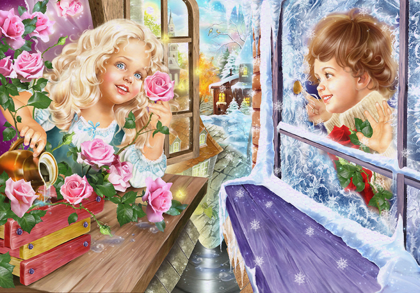 День мечтания о розовых кустах 15. Картины художницы Инны Кузубовой.