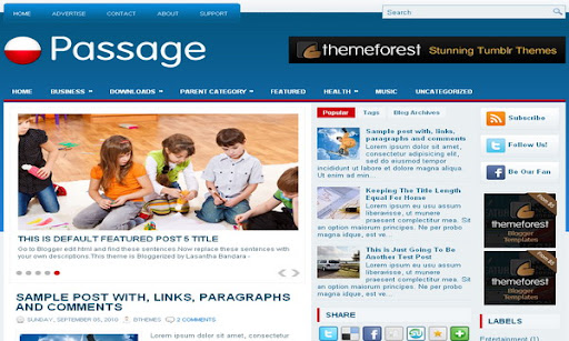 Passage Blogger Template