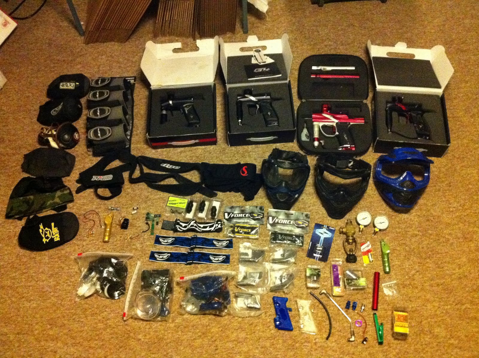 Used Paintball Gear GUNS GUNS GUNS!