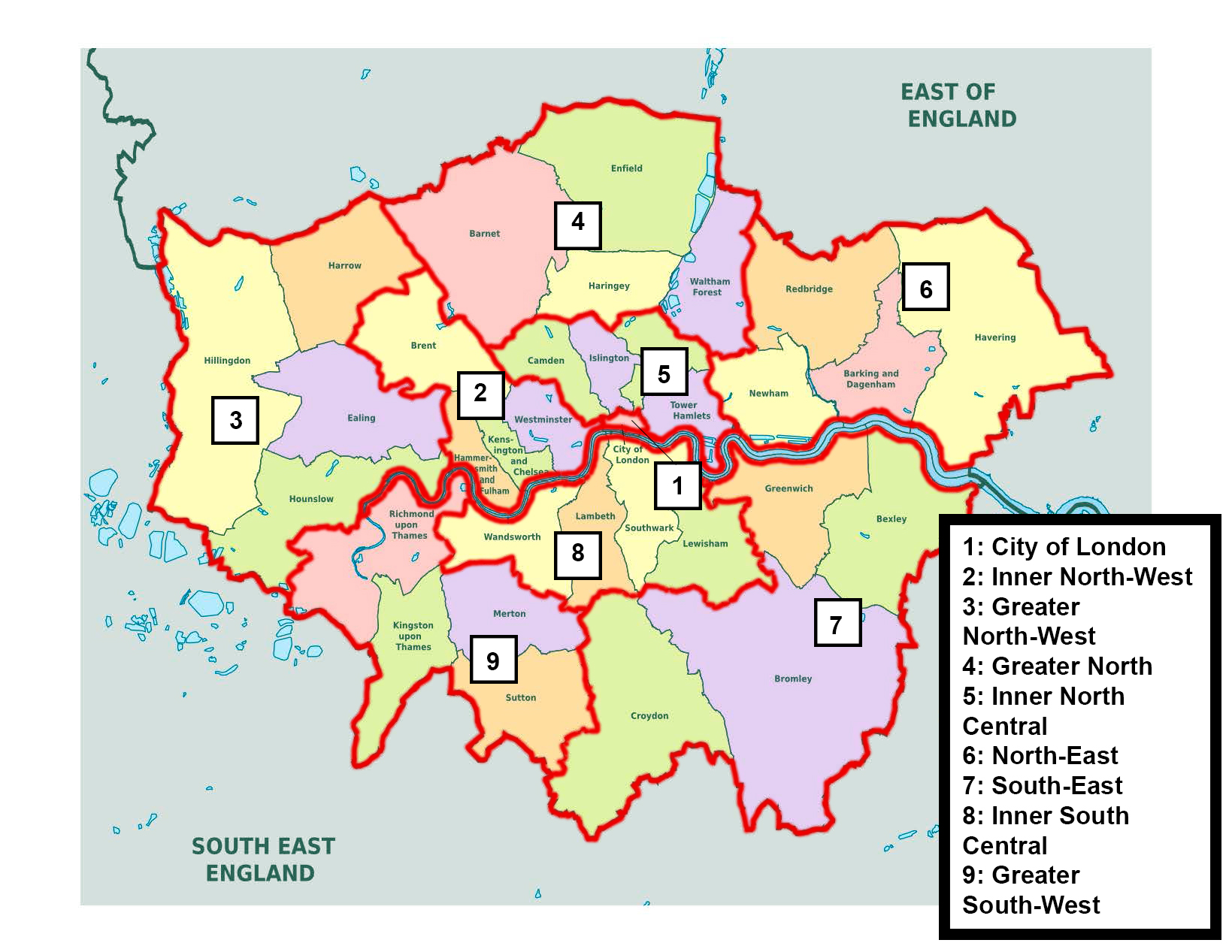 PR London Boroughs Map 