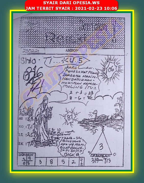 1 New Message Kode Syair Sydney 23 Februari 2021 Forum Syair Togel Hongkong Singapura Sydney