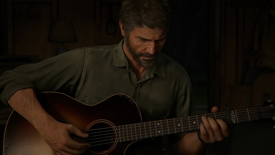 The Last of Us Part 2, Joel, Playing, Guitar, 4K, #7.1642