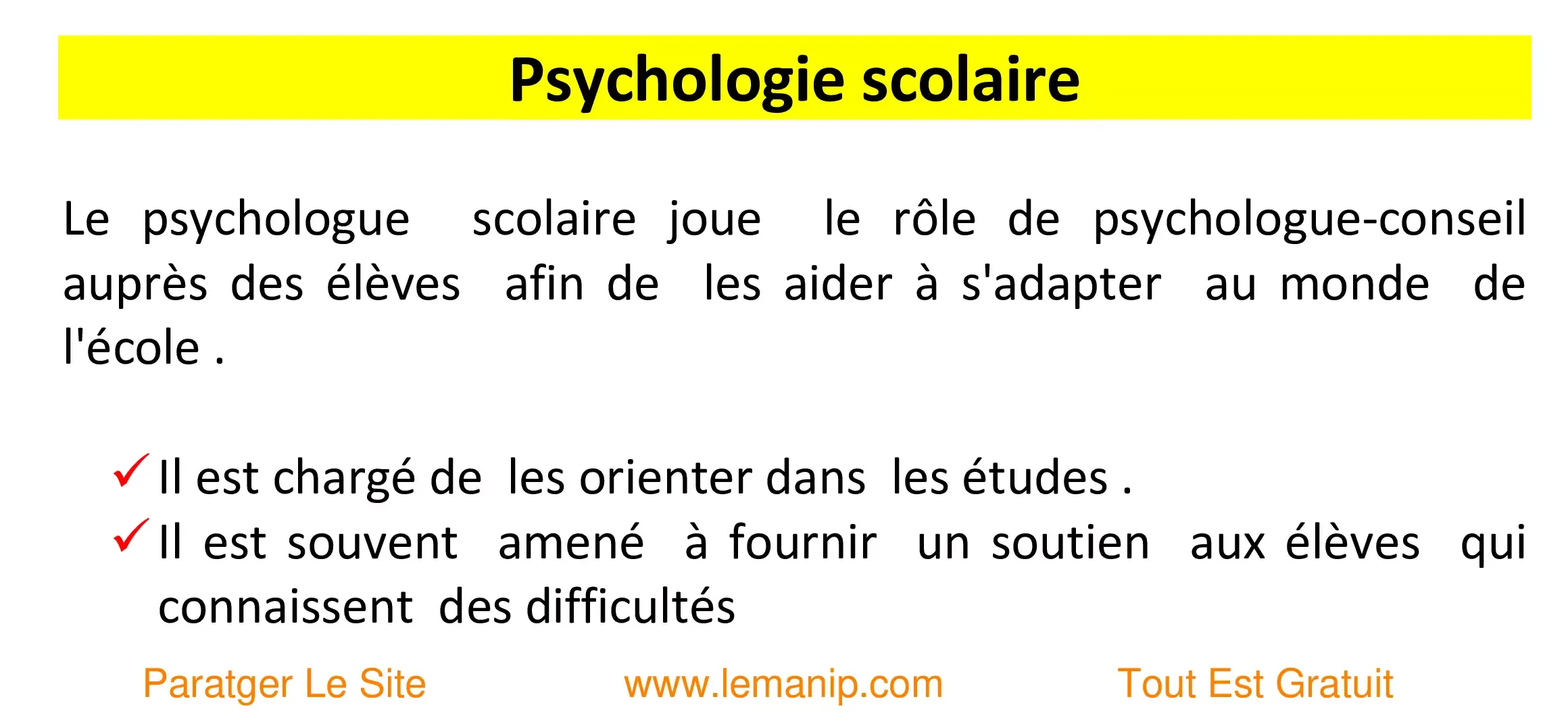 Psychologie scolaire