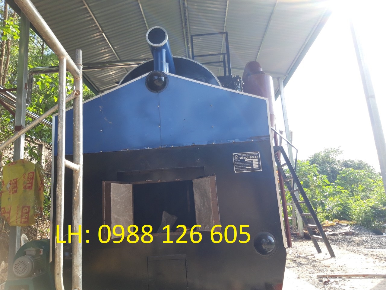 nồi hơi đốt than 1 tấn