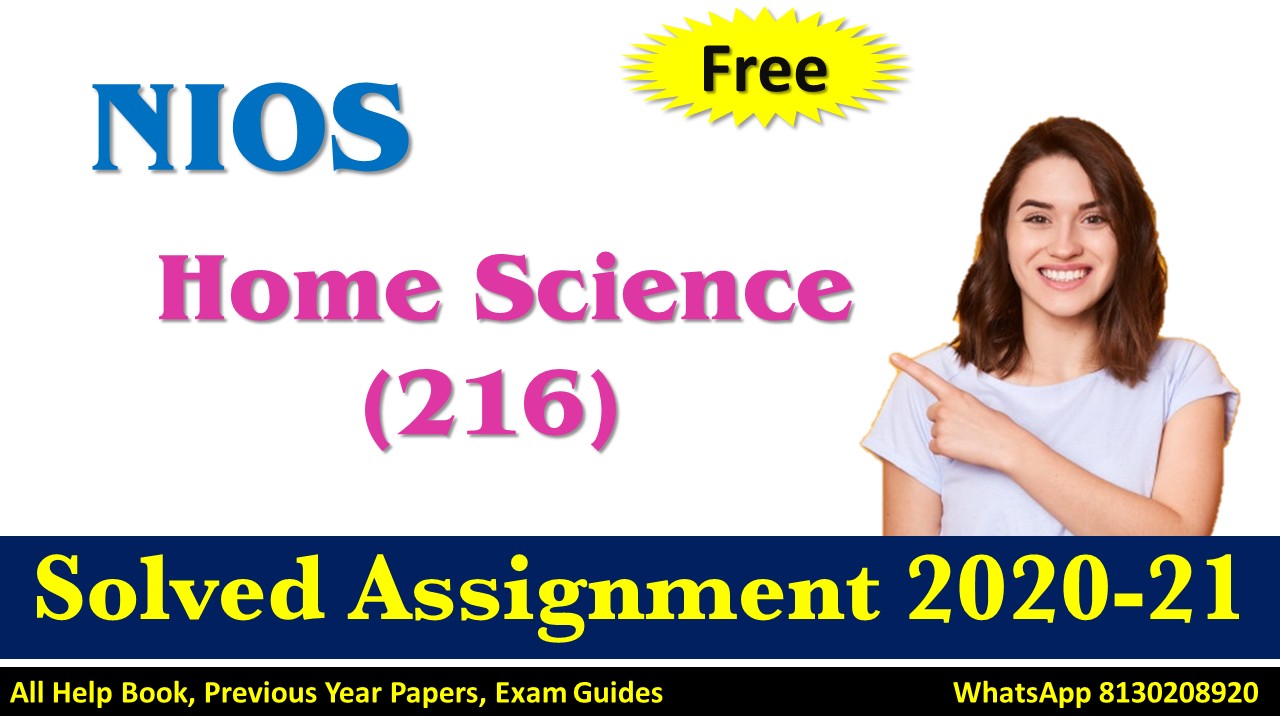 nios class 10 home science assignment