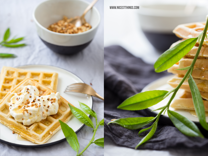 Gesunde Belgische Waffeln ohne Zucker und Weißmehl