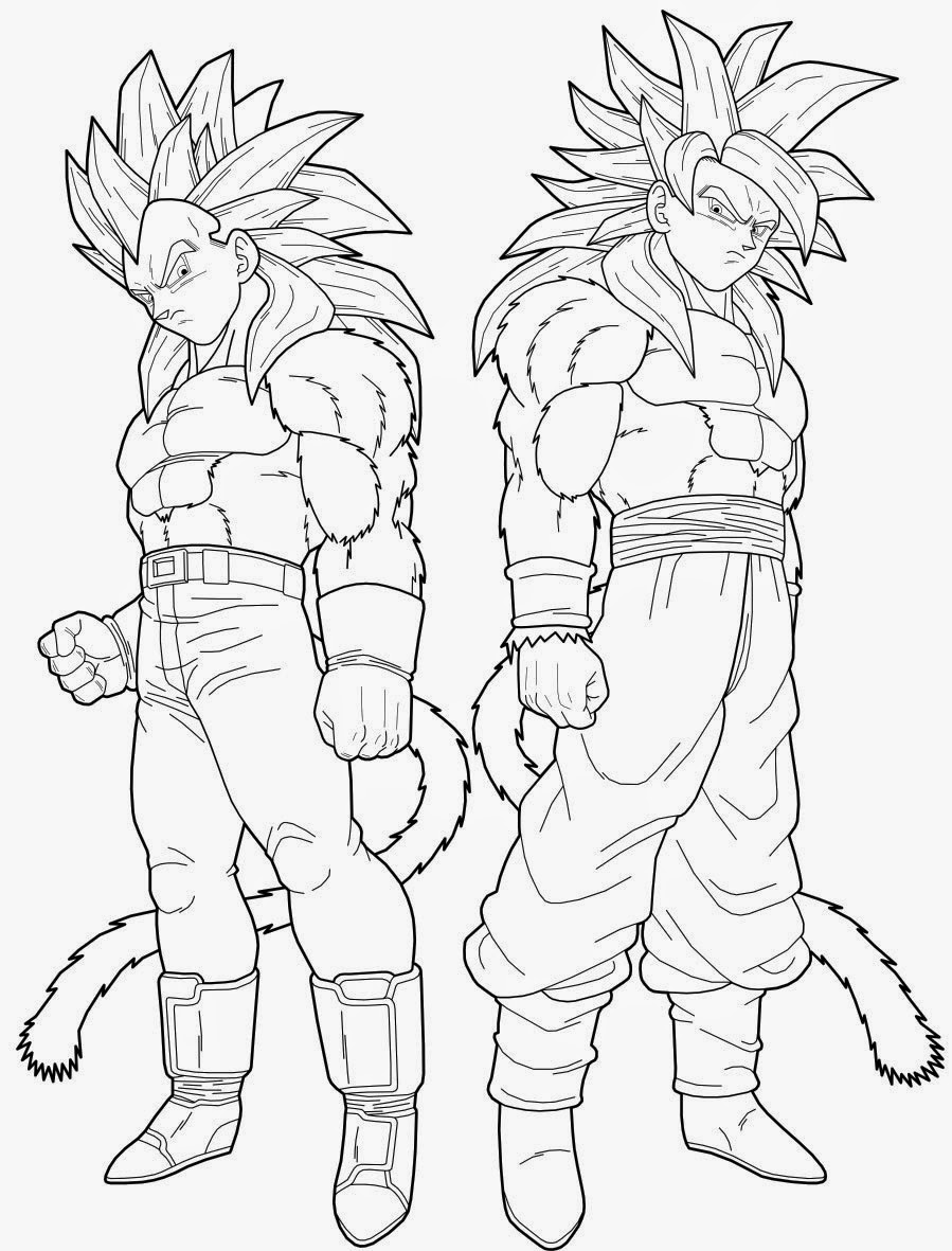 Goku Printable Coloring Pages - Coloring and Drawing