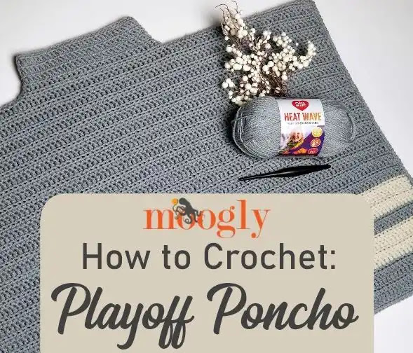 Poncho Playoff a crochet