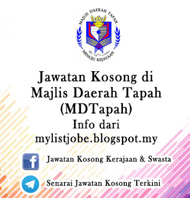 Jawatan Kosong di Majlis Daerah Tapah (MDTapah)