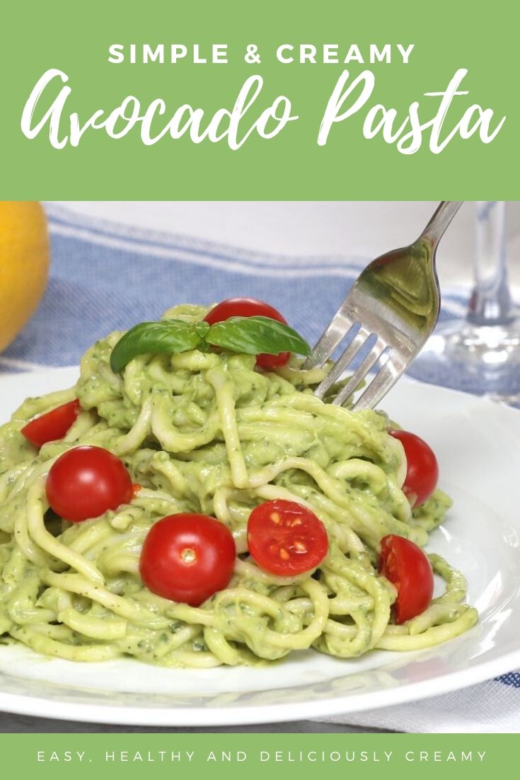 Avocado pasta sauce simple