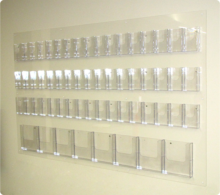 Brochure Samples Pics: Brochure Racks Wall Mounted