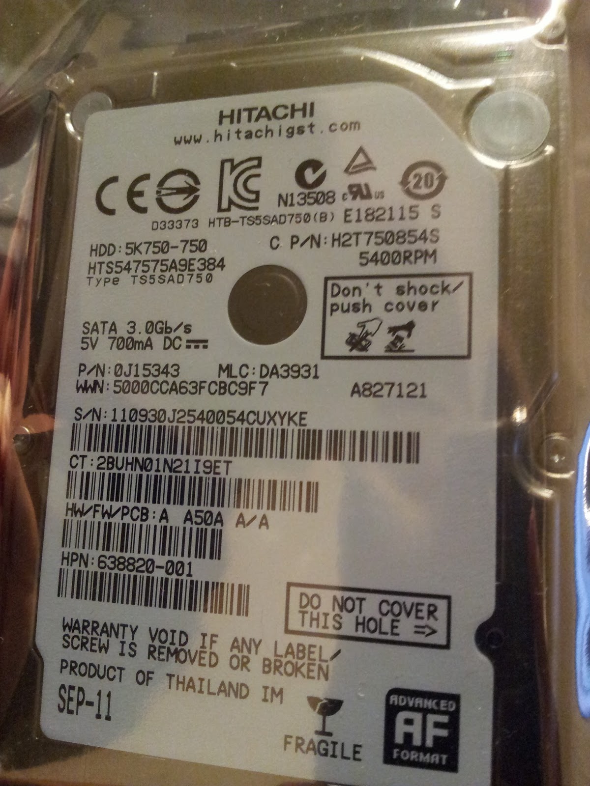 DISCO DURO IDE PATA 2,5" Paralelo Portátil 44 Pin HDD 40GB 60GB - Foto 2