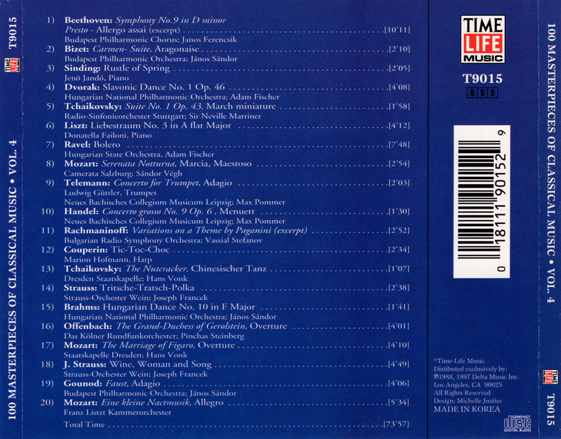 Chia sẻ âm nhạc Time Life 100 Masterpieces Of Classical Music Vol. 4