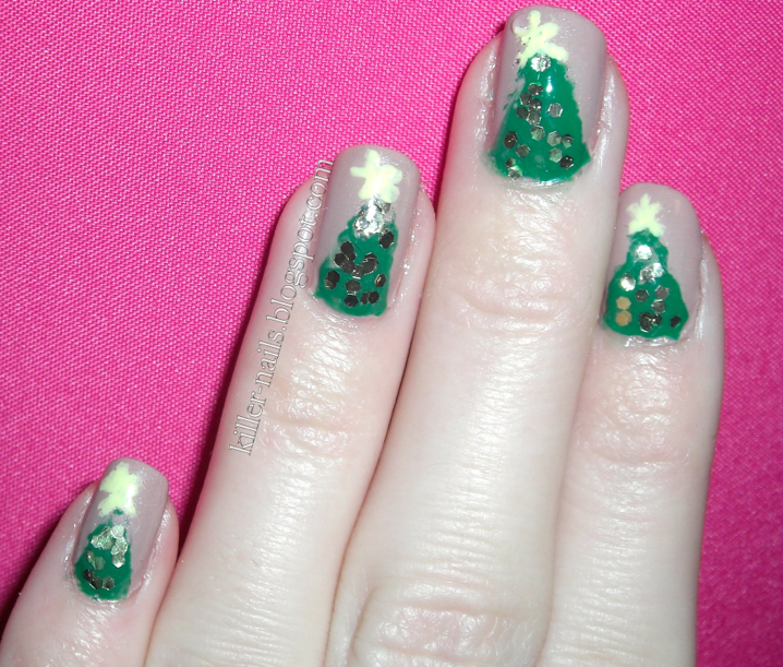 Killer Nails: Christmas Trees- Day 3