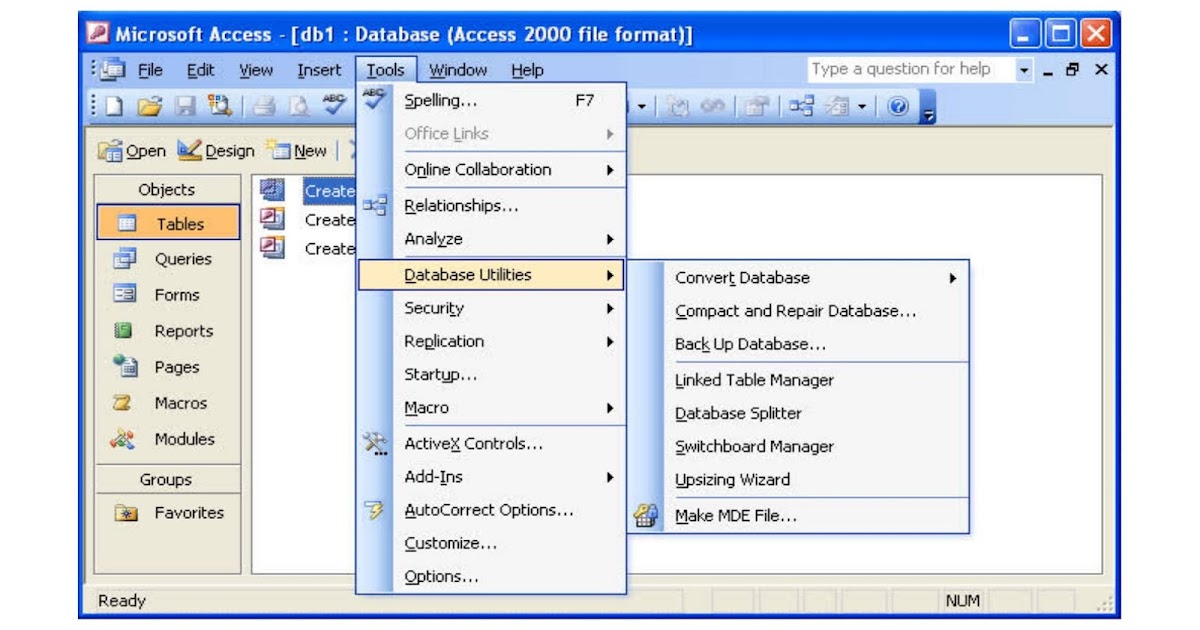 ms word view menu and ms word edit menu