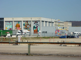 grafitti in zona industriala din Linz