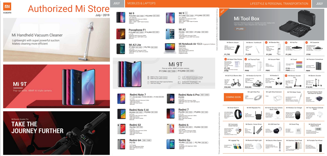 Xiaomi Mi Authorized Store July Brochure