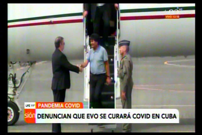 Denuncian que Evo se curará del Covid-19 en Cuba; Leonardo Loza lo niega
