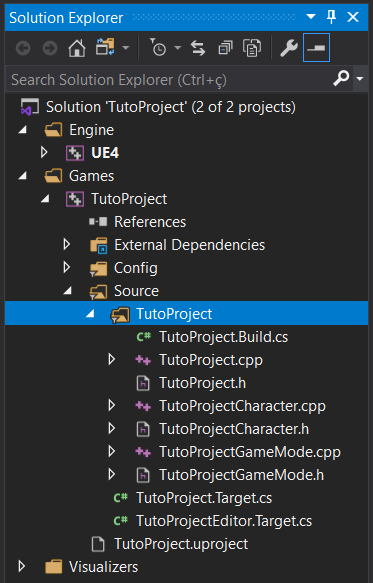 Romero Blueprints: Viewing the C++ Project in Visual Studio