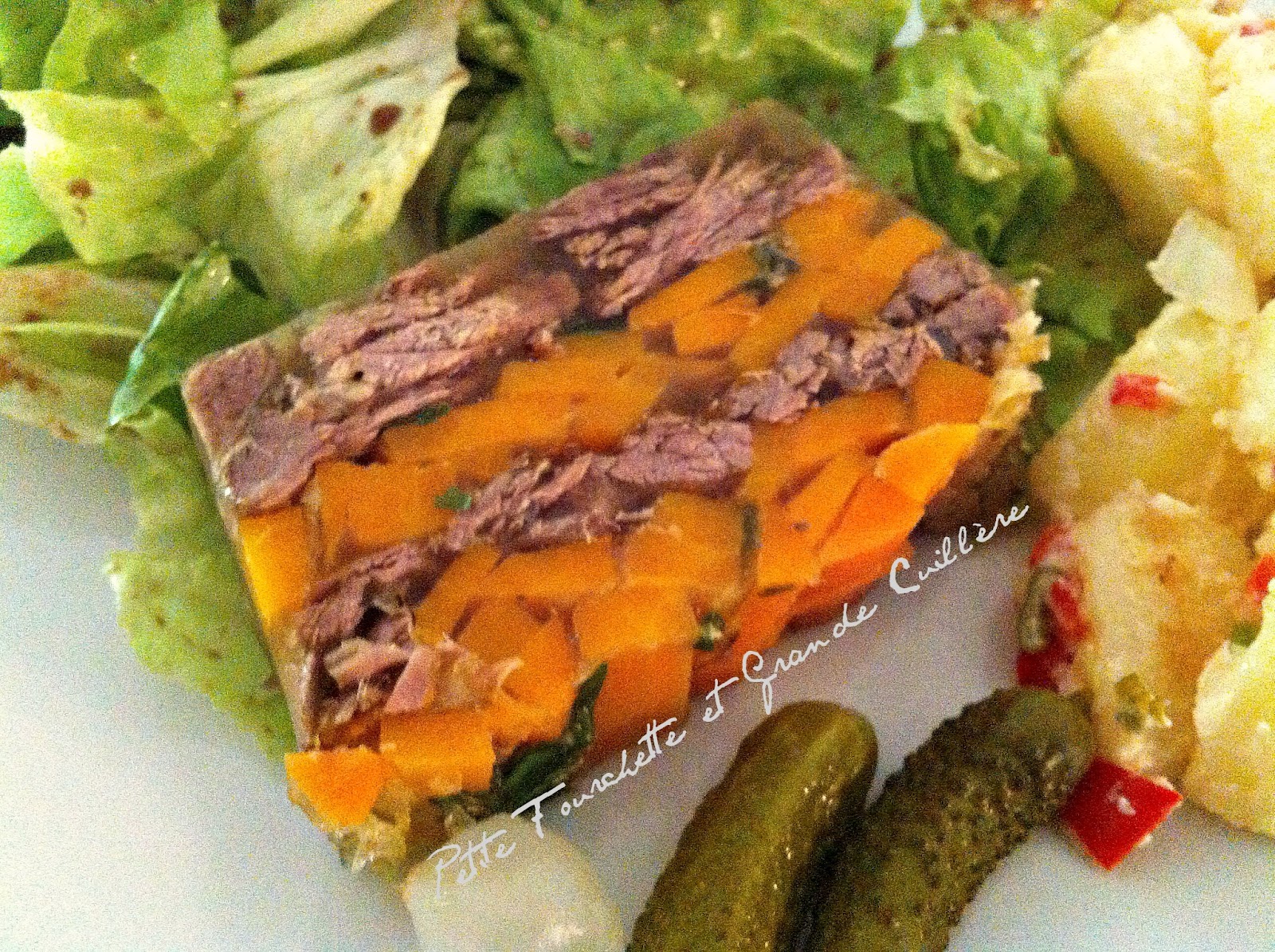 Petite Fourchette et Grande Cuillère Une Terrine de boeuf en gelée, ça vous dit
