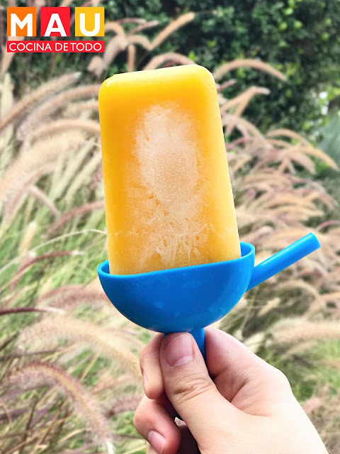 mau cocina de todo paletas tropicales heladas receta facil coco mango platano piña