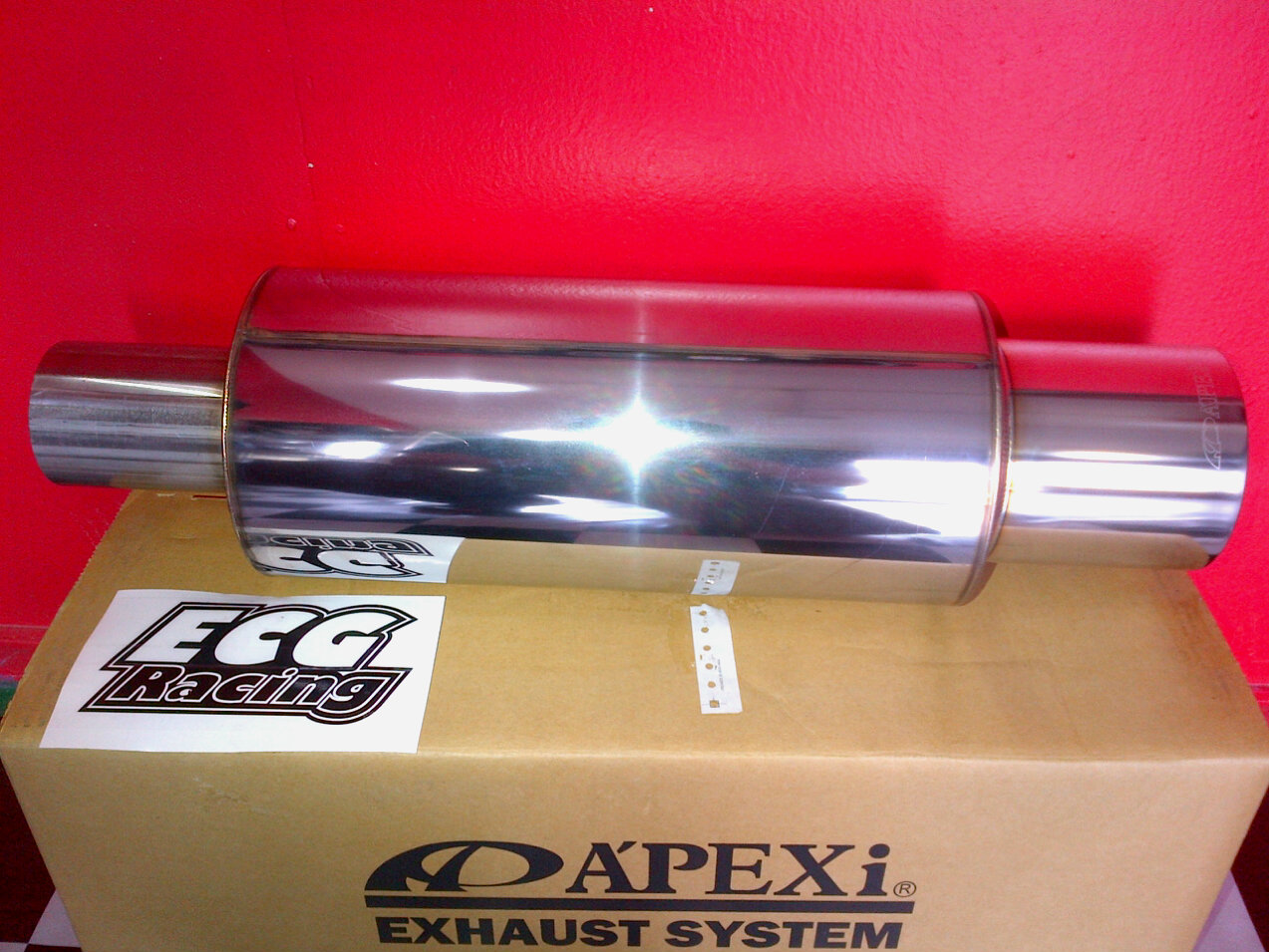 ECG Racing Apexi N1 Universal Muffler 3inch for Turbo Cars
